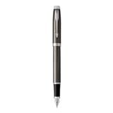 PARKER IM DARK ESPRESSO CHROME TRIM FOUNTAIN PEN MEDIUM TB