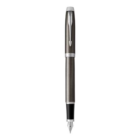 PARKER IM DARK ESPRESSO CHROME TRIM FOUNTAIN PEN MEDIUM TB