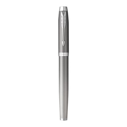 PARKER IM RITUAL GREY CHROME TRIM FOUNTAIN PEN FINE+CONVERTER TB