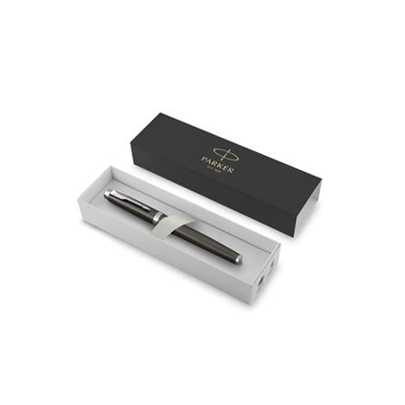 PARKER IM DARK ESPRESSO CHROME TRIM ROLLERBALL PEN HD TB