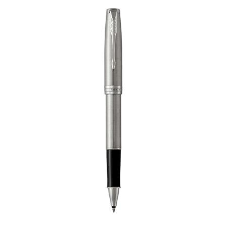PARKER SONNET STAINLESS STEEL CHROME TRIM ROLLERBALL PEN HD TB