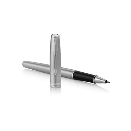 PARKER SONNET STAINLESS STEEL CHROME TRIM ROLLERBALL PEN HD TB
