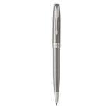 PARKER SONNET STAINLESS STEEL CHROME TRIM BALLPOINT PEN MEDIUM BLACK TB
