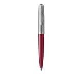 PARKER 51 BURGUNDY CHROME TRIM BALLPOINT PEN MEDIUM BLACK TB