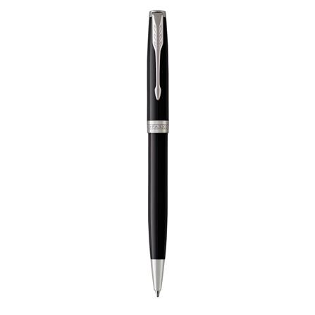 PARKER SONNET BLACK CHROME TRIM BALLPOINT PEN MEDIUM BLACK TB