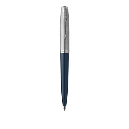 PARKER 51 MIDNIGHT BLUE CHROME TRIM BALLPOINT PEN MEDIUM BLACK TB