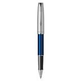 PARKER SONNET BLUE SANDBLASTED CHROME TRIM ROLLERBALL PEN TB