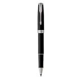PARKER SONNET MATTE BLACK CHROME TRIM ROLLERBALL PEN HD TB