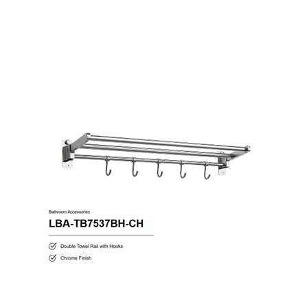 LIVINOX TOWEL SHELF LBA-TB7537BH-CH CHROME
