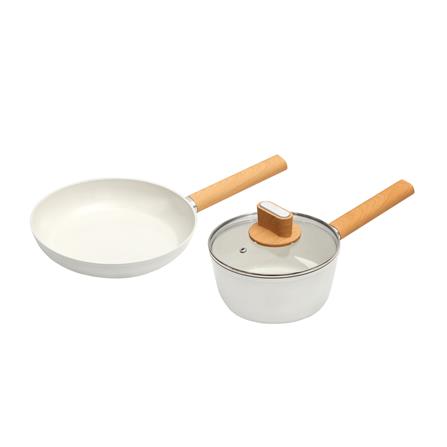 FUKURO SHIRO CERAMIC NON-STICK COOKWARE SET (FP26 + SP18) (BATIK EDITION)