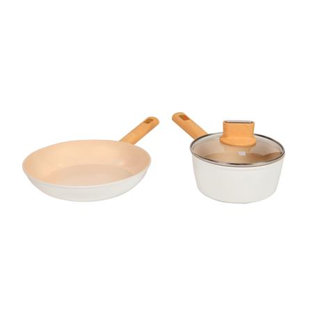 FUKURO SHIRO CERAMIC NON-STICK COOKWARE SET (FP26 + SP18) (BATIK EDITION)