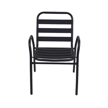 STEEL PATIO CHAIR SPRING NELLY BLACK
