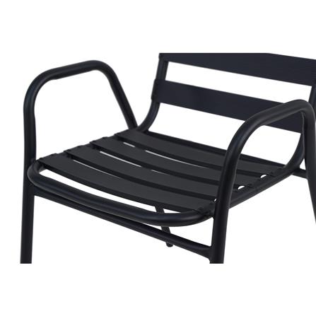 STEEL PATIO CHAIR SPRING NELLY BLACK