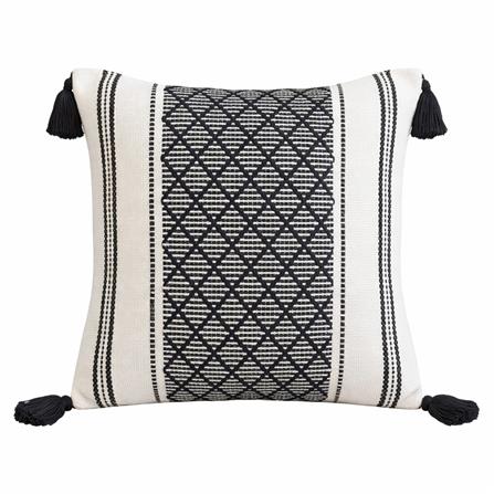 HOME LIVING STYLE CUSHION RIMBUN 18X18 GRAY