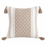 HOME LIVING STYLE CUSHION RIMBUN 18X18 BROWN