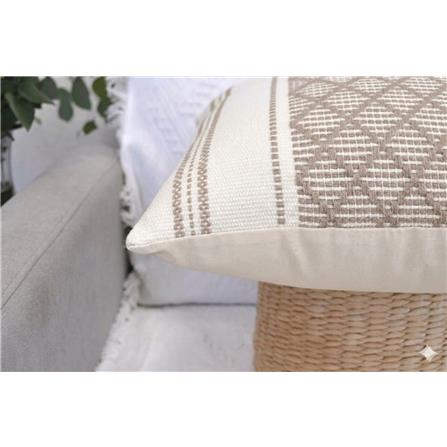 HOME LIVING STYLE CUSHION RIMBUN 18X18 BROWN