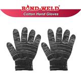 BOND-WELD COTTON HAND GLOVES 1 DOZEN BLACK B-300DZ