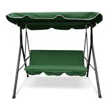 SPRING FOREST 3 SEATER PATIO SWING GREEN