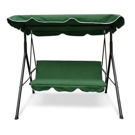 SPRING FOREST 3 SEATER PATIO SWING GREEN