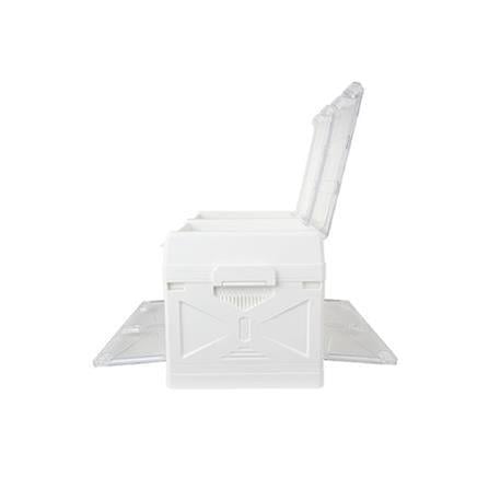 STORAGE BOX GLAM L 63x40.5x39 WHITE STACKO