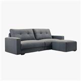 SOFA 4 SEATERS + STOOL GUB TOMO GREY