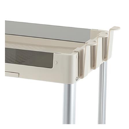 DISH RACK PLASTIC+TEMPERGLASS 2TIER NOAR KECH 23.2X46.6X39.7CM.