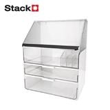 MAKEUP ORGANIZER BREIS 30X20.5X37.5CM CLEAR STACKO