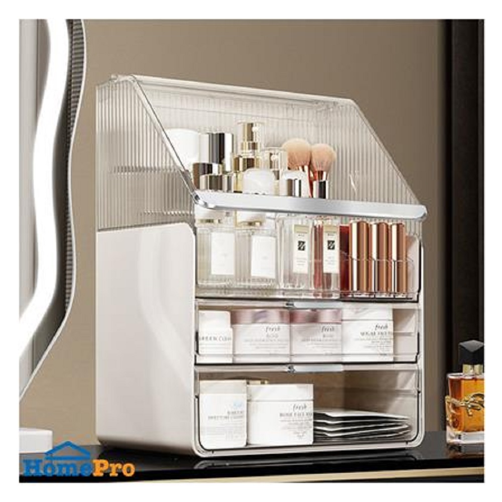 MAKEUP ORGANIZER BREIS 30X20.5X37.5CM CLEAR STACKO