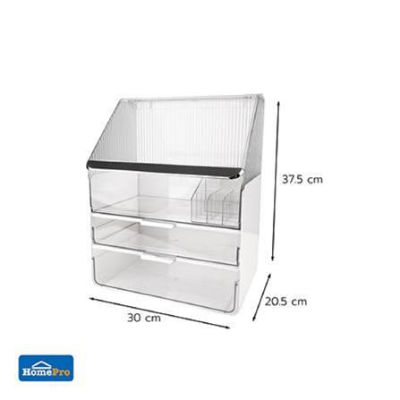 MAKEUP ORGANIZER BREIS 30X20.5X37.5CM CLEAR STACKO
