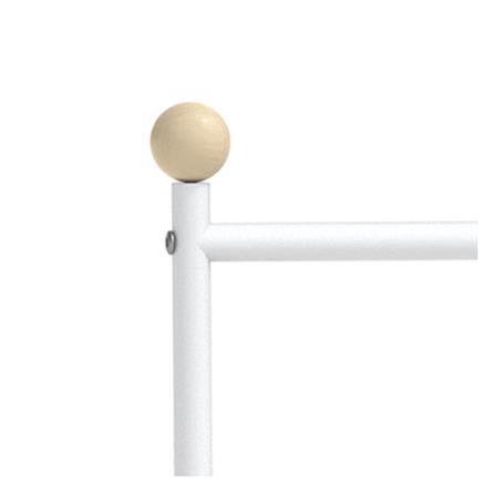 CLOTH RACK 2 RAILS ARRIS 80CM WHITE PLIM WHITE