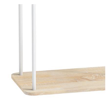 CLOTH RACK 2 RAILS ARRIS 80CM WHITE PLIM WHITE