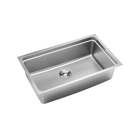 SORENTO BUILT-IN NANOGRAIN MULTIFUNCTIONAL KITCHEN SINK SRTKS2434 78CM 1BOWL CHROME FINISH STAINLESS STEEL WITH PULL OUT TAP SRTKT71SS