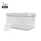 RICE BIN PLASTIC 5KG WINDOW KECH CLEAR