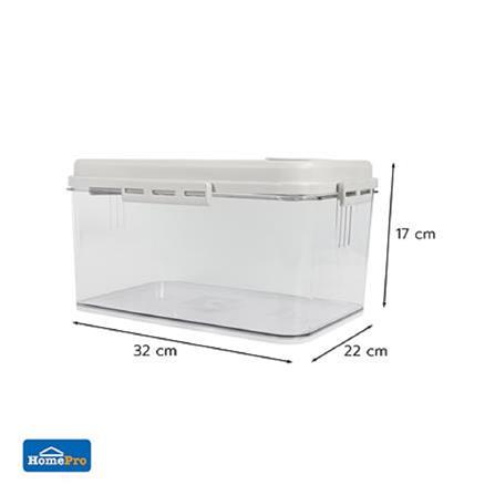 RICE BIN PLASTIC 5KG WINDOW KECH CLEAR