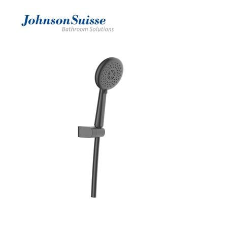JOHNSON SUISSE BERING HAND SHOWER WBFA301723 WITH WALL BRACKET BLACK