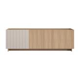 TV CABINET FURDINI RIPPLE 160 CM GREY OAK/CREAM