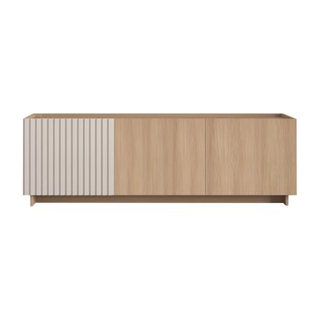 TV CABINET FURDINI RIPPLE 160 CM GREY OAK/CREAM