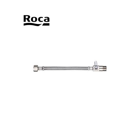 ROCA FLEXIBLE HOSE WTH ANGLE VALVE A505730400 40CM STAINLESS STEEL