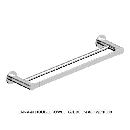 ROCA ENNA-N DOUBLE TOWEL RAIL 80CM A817971C00