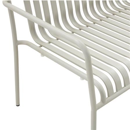 STEEL PATIO BENCH SPRING MAVIN BEIGE