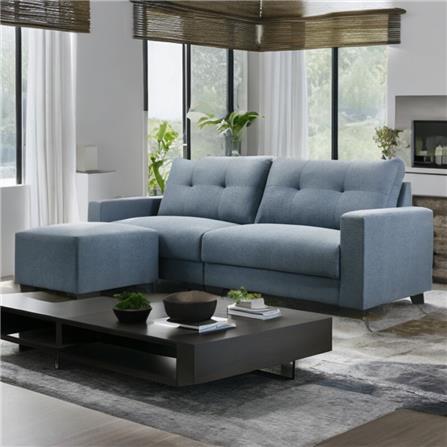 SOFA 4 SEATERS + STOOL GUB TOMO BLUE