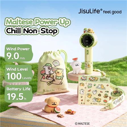 JISULIFE HANDHELD FAN PRO1 MALTESE GREEN